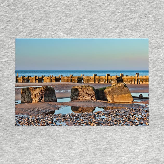 Walcott Beach and reflections by avrilharris